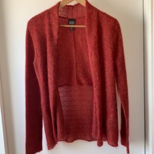 Eileen Fisher Open Front Mohair Blend CardiganXS